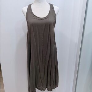 Splendid Tan Brown Tank Racerback Midi Dress - Doubled layered - Size XS